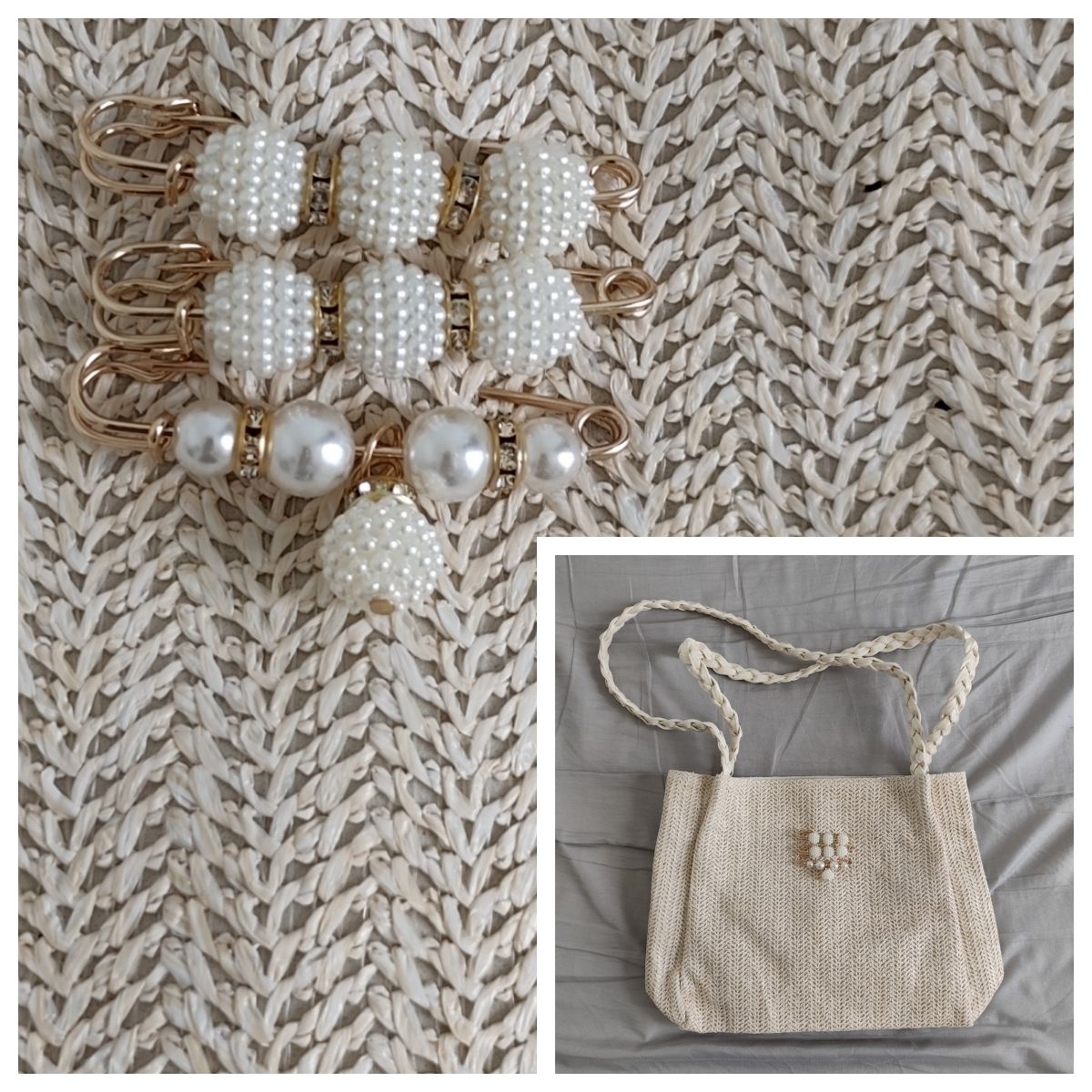4PCS Multi-purpose Multi-function Imitating Pearl Pin Jewelry, Waist Reduction,pearl Brooch Fixed Girth,decorating Various Clothes/trousers/shirt/dress/sweater/shawl/pant /scarves/jackets/hats/handbag