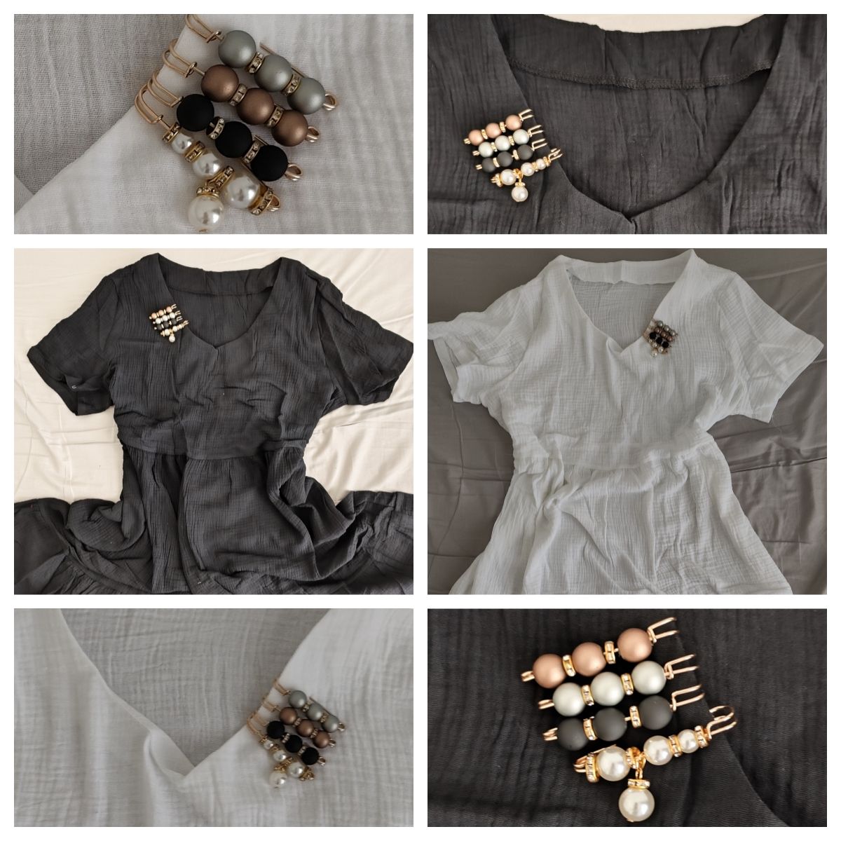 4PCS Multi-purpose Multi-function Imitating Pearl Pin Jewelry, Waist Reduction,pearl Brooch Fixed Girth,decorating Various Clothes/trousers/shirt/dress/sweater/shawl/pant /scarves/jackets/hats/handbag
