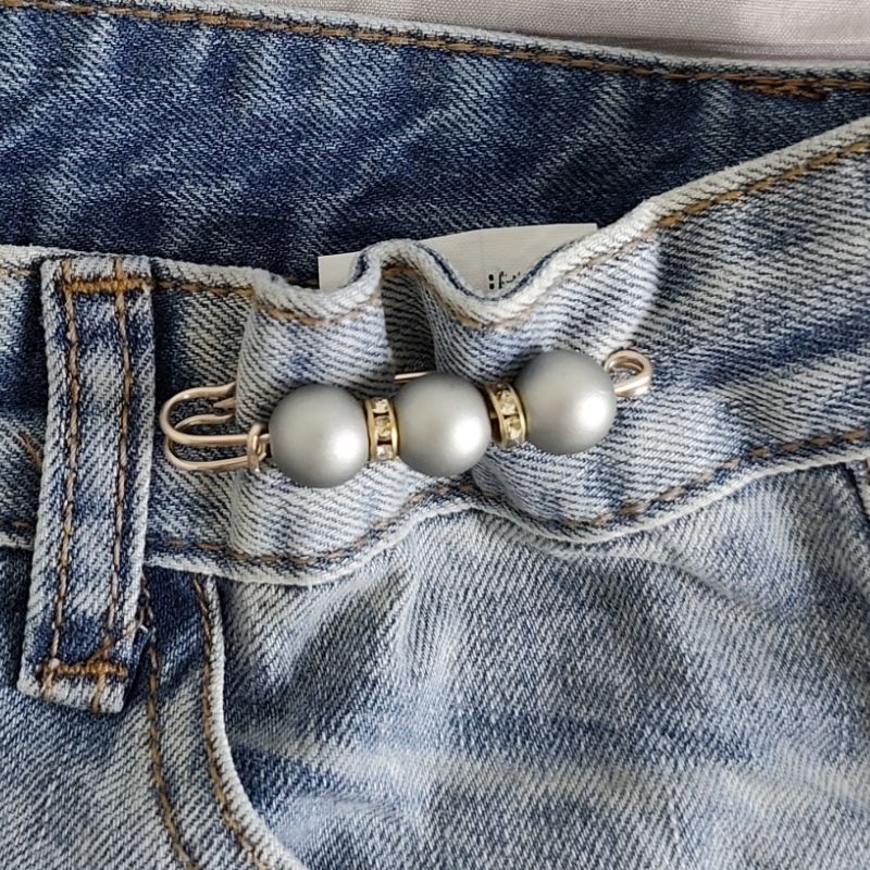 4PCS Multi-purpose Multi-function Imitating Pearl Pin Jewelry, Waist Reduction,pearl Brooch Fixed Girth,decorating Various Clothes/trousers/shirt/dress/sweater/shawl/pant /scarves/jackets/hats/handbag