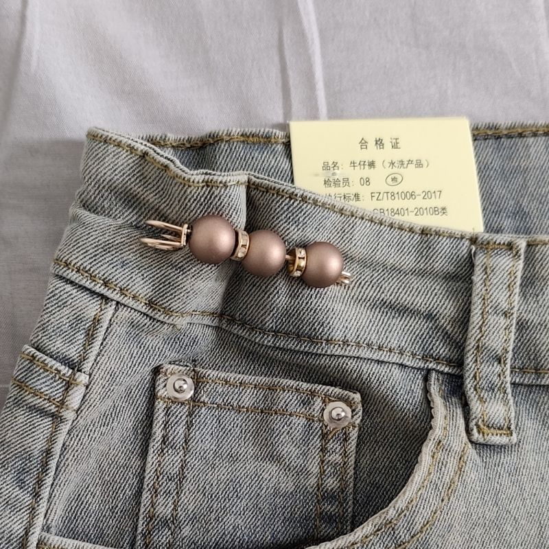 4PCS Multi-purpose Multi-function Imitating Pearl Pin Jewelry, Waist Reduction,pearl Brooch Fixed Girth,decorating Various Clothes/trousers/shirt/dress/sweater/shawl/pant /scarves/jackets/hats/handbag