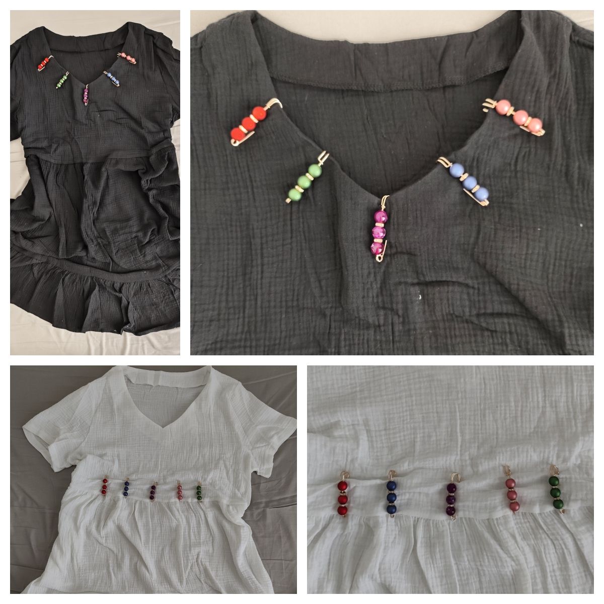 5PCS Multi-purpose Multi-function Imitating Pearl Pin Jewelry, Waist Reduction,pearl Brooch Fixed Girth,decorating Various Clothes/trousers/shirt/dress/sweater/shawl/pant /scarves/jackets/hats/handbag