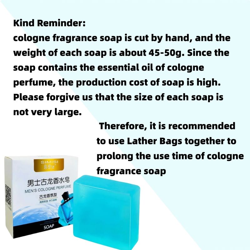 （6pcs+3pcs）cologne Soap Set Perfume Soap Wash Face Soap Wash Body Soap Man Soap Men Soap Fresh Refreshing Clears Pores Srink Pores Remove Acnes Free Gift Soap Bag Rich Lather No Waste Of Soap