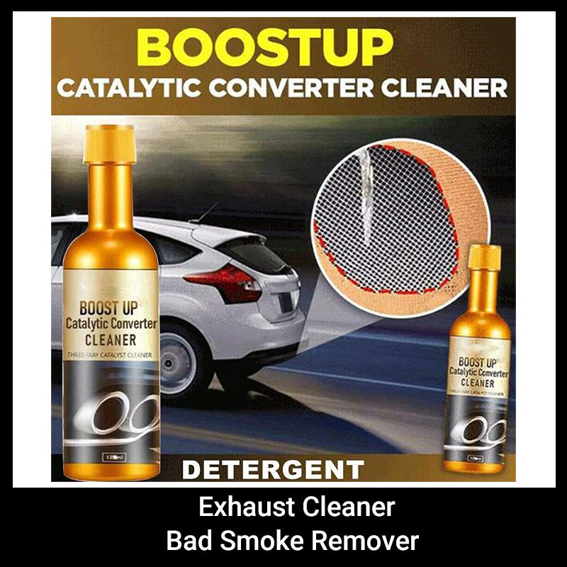 Boost Up Catalytic Converter Cleaner Three-way Catalyst Cleaner Fuel Oil Tank Sludge Treatment Multipurpose Engine Fuel Exhaust System Deep Cleaner Removal Carbon Deposit