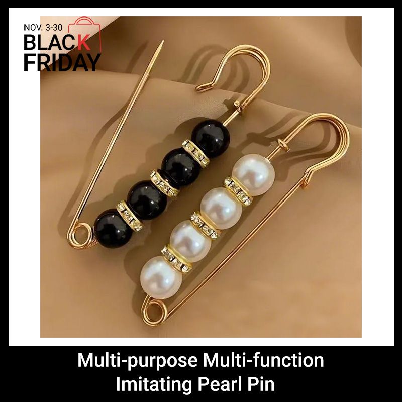4PCS Multi-purpose Multi-function Imitating Pearl Pin Jewelry, Waist Reduction,pearl Brooch Fixed Girth,decorating Various Clothes/trousers/shirt/dress/sweater/shawl/pant /scarves/jackets/hats/handbag