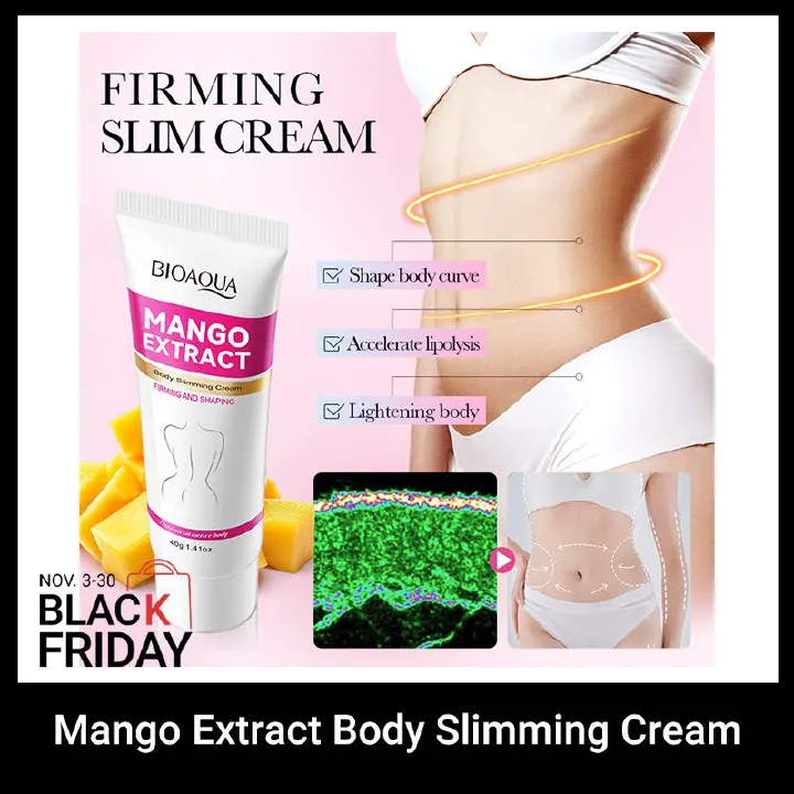 BIOAOUA Mango extract body slimming cream Burning Cream Fat Removal Cream Natural Plant Extract Burning Weight Loss Body Shaping Effective Remove Fat for Belly Fat Thighs Hips Anti-Cellulite Treatment