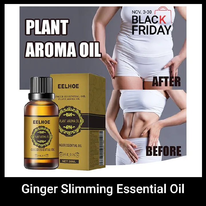 Ginger Slimming Essential Oil, firming and tightening the abdomen, reducing the belly, shaping the thighs and hands of excess fat, natural plant extracts, massage use