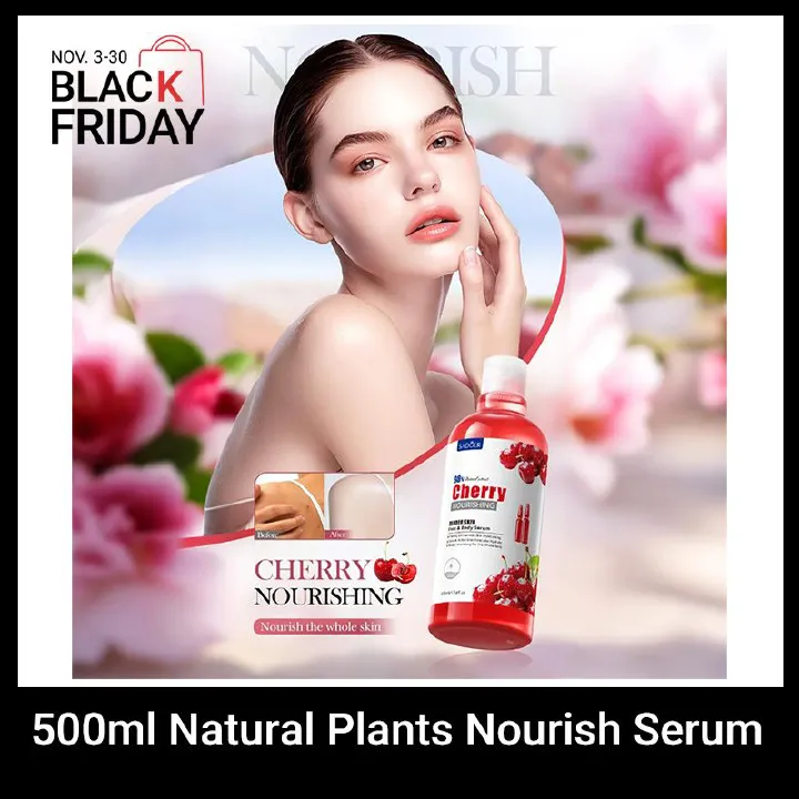 500ml Natural Plants Serum Sadoer Skin Care - Moisturize Hydrating Brightening Whitening Acne Treatment Firming Anti-wrinkle Nourish Anti-dark Repair Skin Salicylic Acid Niacinamide