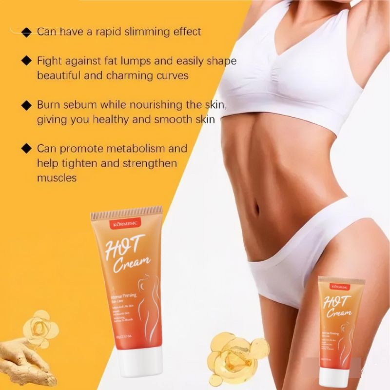 Slimming Hot Cream Lose Weight Management Fat Burning Body Shaping Thigh & Belly Fat Fast Acting Weight Loss Cellulite Treatment Natural Extract Firming Cream