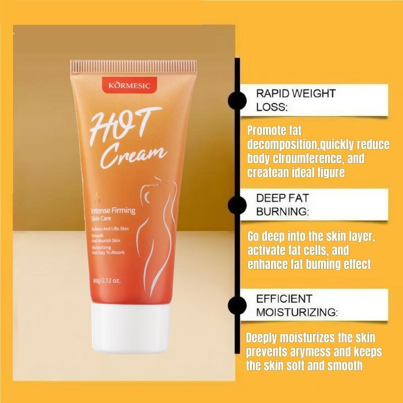 Slimming Hot Cream Lose Weight Management Fat Burning Body Shaping Thigh & Belly Fat Fast Acting Weight Loss Cellulite Treatment Natural Extract Firming Cream