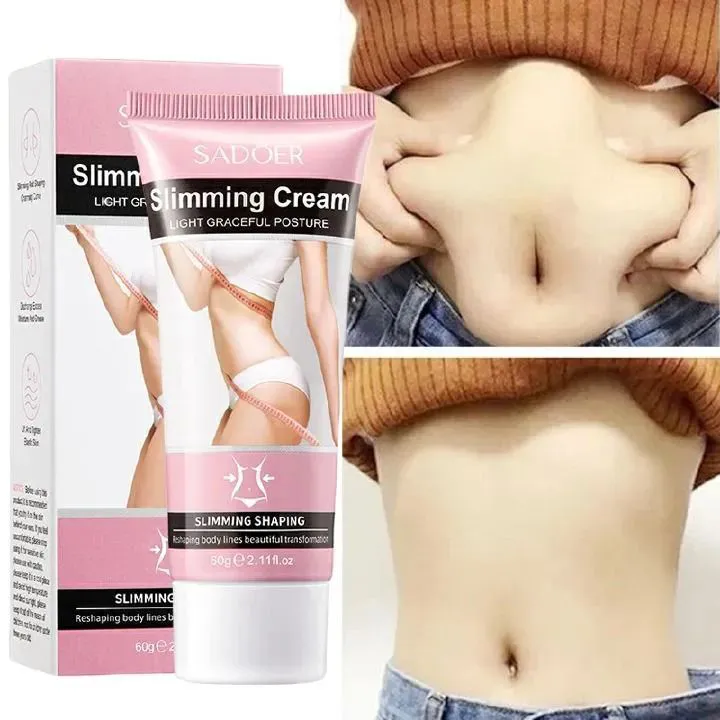 SADOER Slimming Cream Lose Weight Slim Cream Management Fat Burning Body Shaping Thigh & Belly Fat Fast Acting Weight Loss Cellulite Treatment Natural Extract Firming Cream