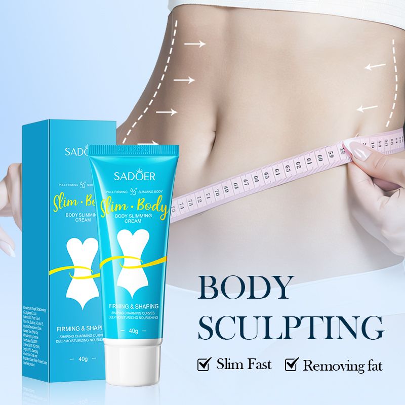 SADOER Slimming Cream Lose Weight Slim Cream Management Fat Burning Body Shaping Thigh & Belly Fat Fast Acting Weight Loss Cellulite Treatment Natural Extract Firming Cream