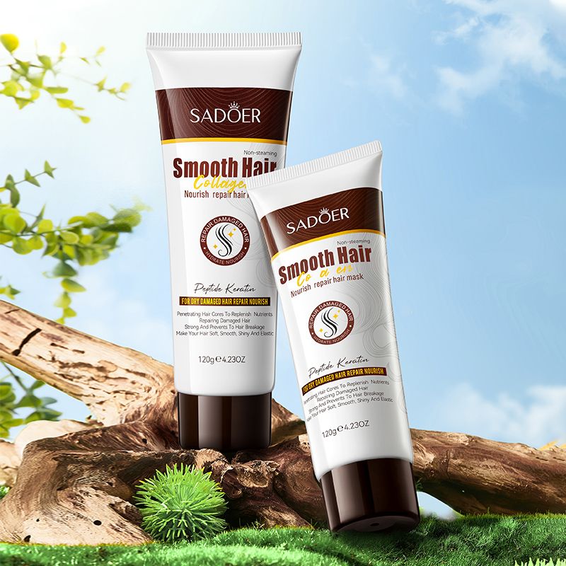 SADOER Hair Care Hair Oil Hair Mask Strong Healthy Smooth Hair Well-oiled Thick With No Breakage Never Gets Tangled Easy To Comb No Split Ends Or Dryness