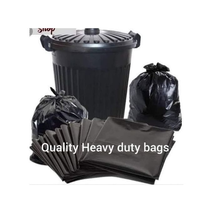 50 Pcs Black Trash Bags Garbage Bags Bin Liners