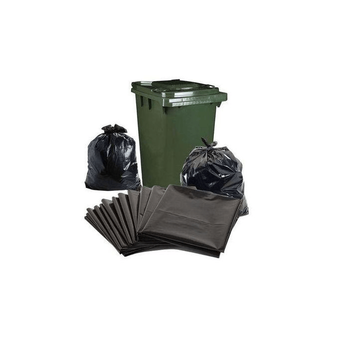 50 Pcs Black Trash Bags ,Garbage Bags Bin Liners
Garbage bin liners, also called trash bags or refuse sacks, are essential disposable containers, contain refuse, ensuring better hygiene.