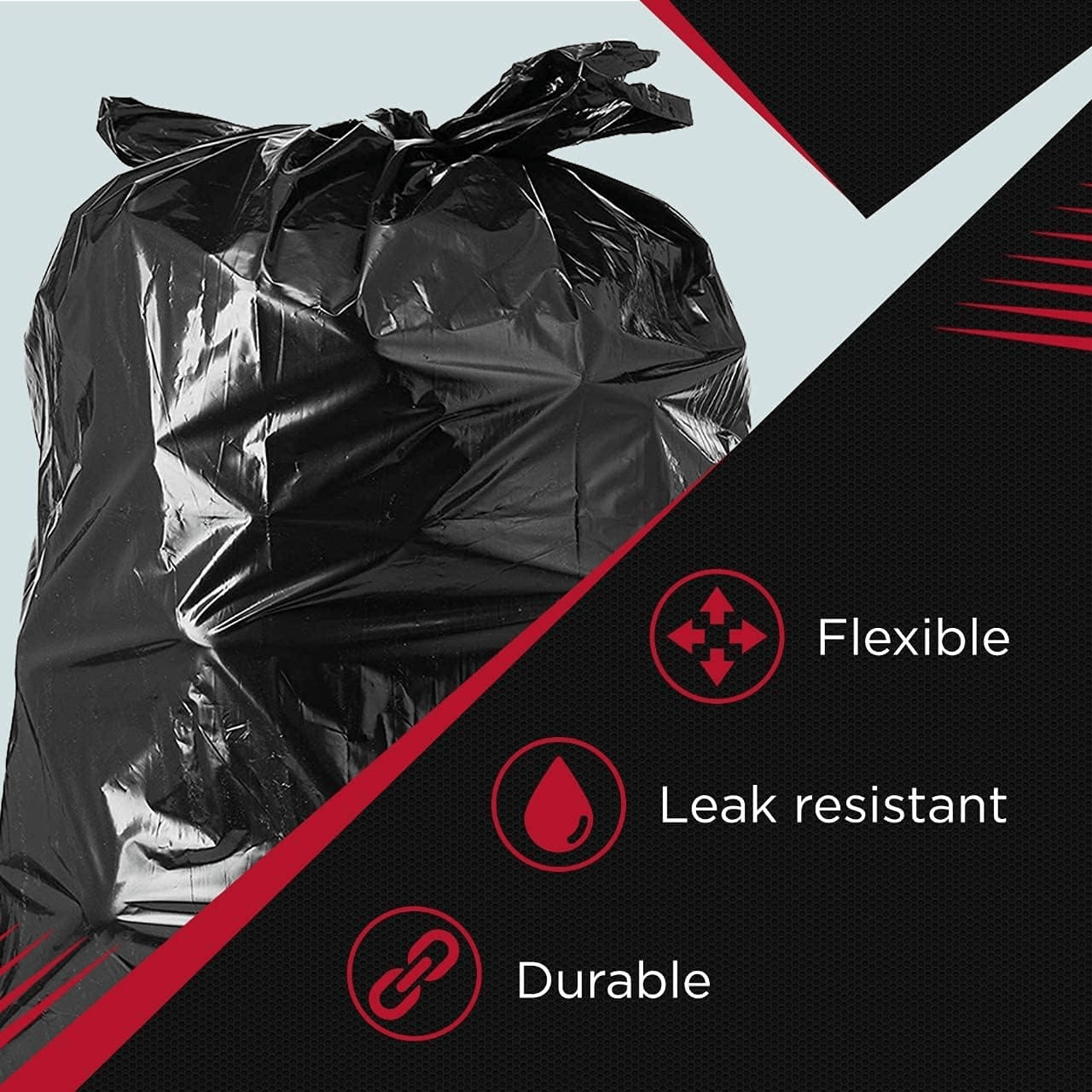 50 Pcs Black Trash Bags ,Garbage Bags Bin Liners
Garbage bin liners, also called trash bags or refuse sacks, are essential disposable containers, contain refuse, ensuring better hygiene.