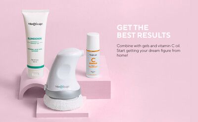 Physiotherapy Massager Original Body Sculpting Massager + Pro Pads + Oil - Handheld Toning Machine for Belly, Waist, Butt Arms, Legs