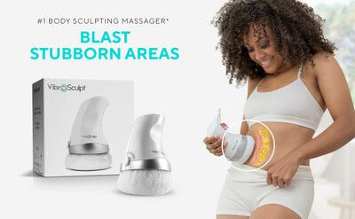 Physiotherapy Massager Original Body Sculpting Massager + Pro Pads + Oil - Handheld Toning Machine for Belly, Waist, Butt Arms, Legs