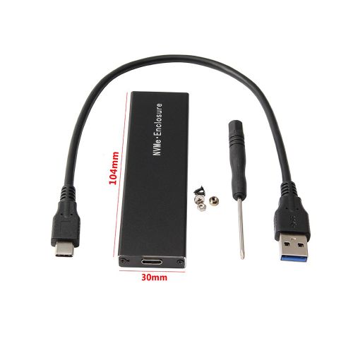 M.2 NVMe SSD Case NVME SSD Enclosure Type-C Interface M.2