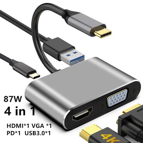 Share this product


Shipped from abroad
Type C to VGA +RJ45 Gigabit 4K HDMI compatible PD SD TF 3.5mm Audio 1080P For book Pro P20 P30 10 in 1 USB Hub