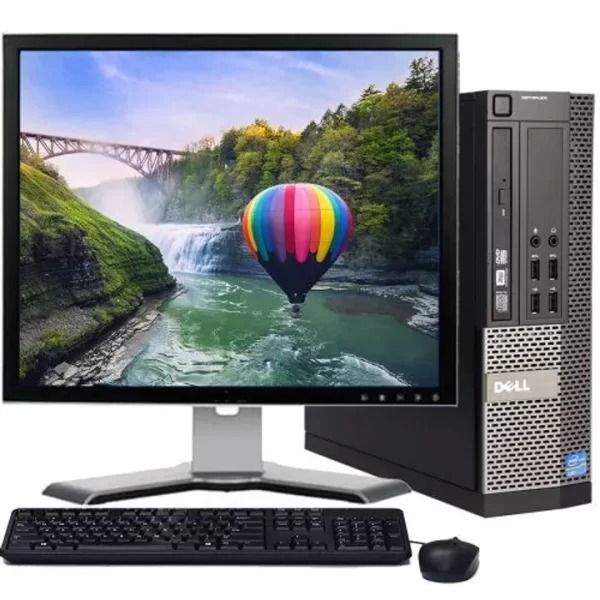 DELL Refurbished Complete Desktop OptiPlex 3020 Small Form Factor Intel Pentium 3.2GHz 4GB RAM 500GB HDD CPU,19 Inch Monitor, Keyboard And Mouse