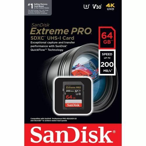 64GB Extreme Pro SD Card UHS-II | 300MB/s Read, 260MB/s Write | 4K/8K High-Speed Memory Card