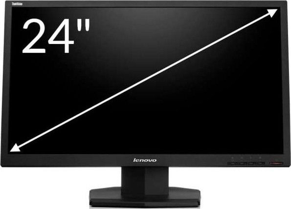 Lenovo 24 Inch Desktop Monitor Standard Screen for Home and Office Use, Clear Display for Work Browsing and Daily Tasks