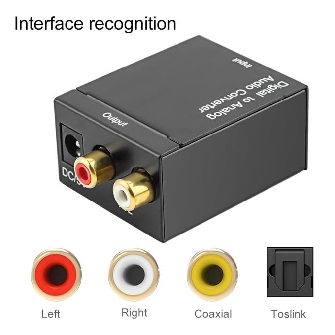 Digital Audio Converter + Free Optical Cable