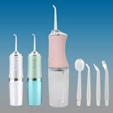 NEW Electric Oral Irrigator Cordless,USB Rechargeable Dental Water Flosser with 4 Nozzles and 3 Pressure Modes,Teeth Cleaning and Whitening 4 Jet Tip IPX7 Waterproof Teeth Cleaner