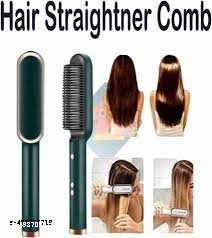 Professional Hair Straightener Comb, 5 Temperature PTC Fast Heating Electric Comb Straightener for Women and Men, Ceramic Hair Styler Machine Suction Cup