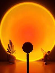 16 colours  Sunset Projection led lamp,360 Degree Rotation Projection Lamp，Sunset red Night Light Projector Led Light，Romantic Projector for Home Party Living Room Bedroom Decor