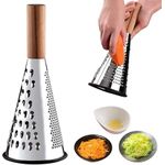 Kitchen Cone Grater, Multifunction Grater for Cheese, Spices, Vegetables, Shaped Cheese Grater Vertical Cheese Grater