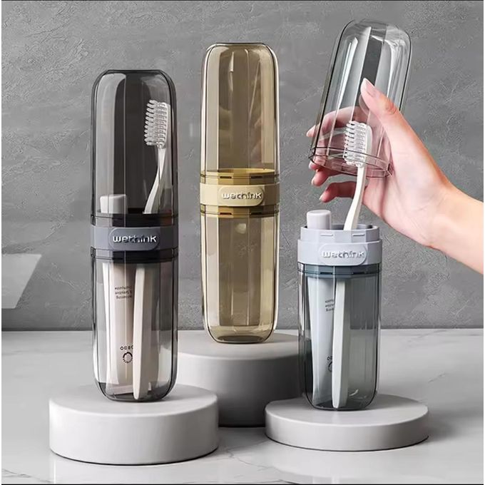 Toothbrush Case for Travel & Home – Antibacterial Toothbrush Holder for Adults & Kids | Portable Toothbrush Cover Box for Germ Protection – Compact, Reusable Storage