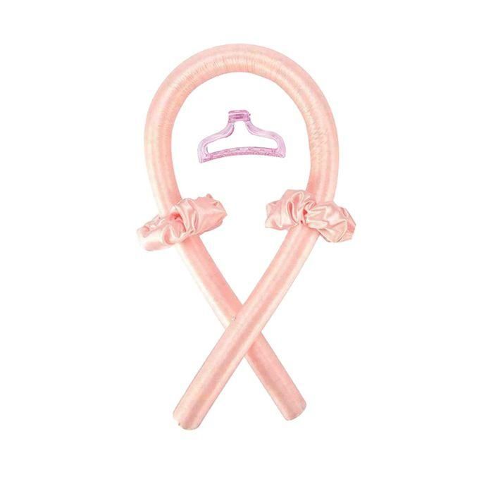 Heatless Curlers Headband Purple Hair Curlers No Heat Heatless Curling Rod Headband Sleeping Overnight Hair Rollers with Hairs Claw,Soft Silk DIY Styling Tools Kit