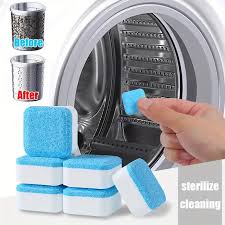 12pcs Set Washing Machine Cleaning Tablets Drum Deep Cleaner Appliance Effervescent Detergent