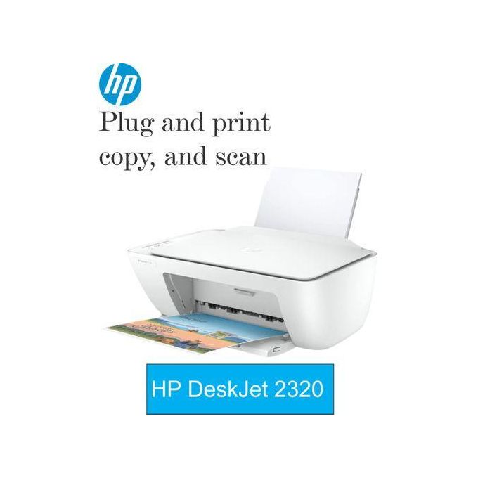 HP DeskJet 2320- Scan, Print, Photocopy-White.