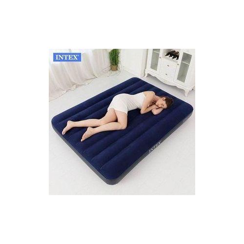 4 x 6 Intex Portable Inflatable Air Bed/ Air Mattress/ Camping Mattress with free Electric pump. (137cm x 191cm x 25cm)
