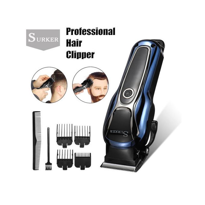 SURKER Mens Hair Clipper Professional Hair Trimmer Barber Clipper Set Beard Trimmer Cordless Hair Cutting Grooming Kit LED Charging Indicator  (SK-803)