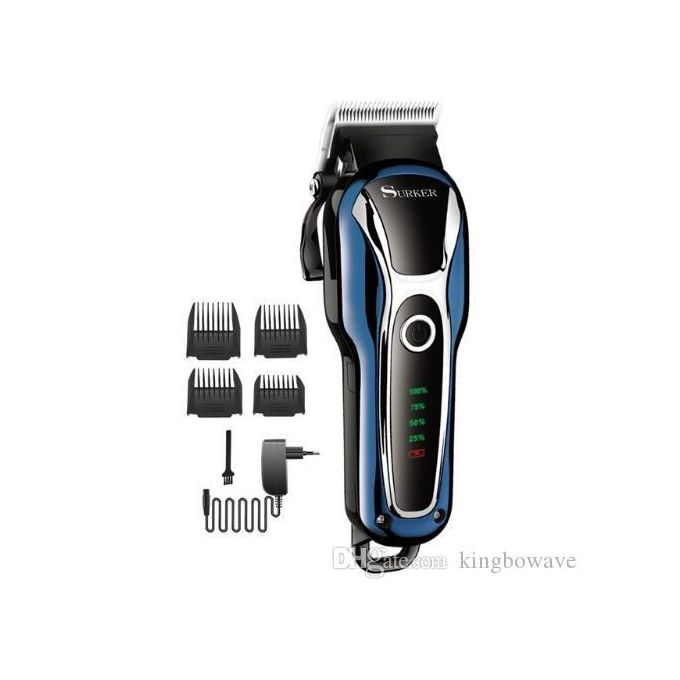 SURKER Mens Hair Clipper Professional Hair Trimmer Barber Clipper Set Beard Trimmer Cordless Hair Cutting Grooming Kit LED Charging Indicator  (SK-803)