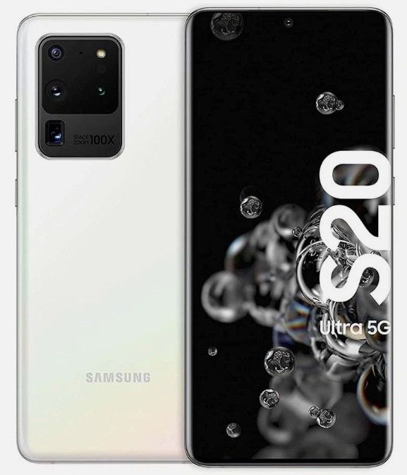 Samsung Galaxy S20 Ultra 5G (128GB, 12GB), Dual SIM, with original screen, 6.9" AMOLED,5000 mAh,  Fully Unlocked, Excellent Condition, Like New ,Plus free Sim Ejector Pin, Fast Charging Cable + Plug