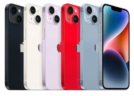 Refurbished Apple iPhone 14 256GB | Grader A, Dual Sim (Nano + Nano) Unlocked | Free phone Case, Screen Protector, Fast Charging Cable , Plug,  Free Sim Slot Pin