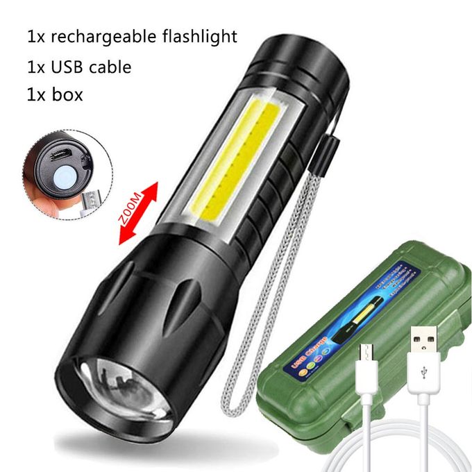 Torch USB Rechargeable Torch Powerful Torch Rechargeable Torch
