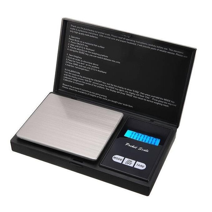 1PCS Jewelry Mini Stainless Steel Electronic Scale Digital Pocket Scale Gold Gram Balance Weight Scale Portable Pocket Scale