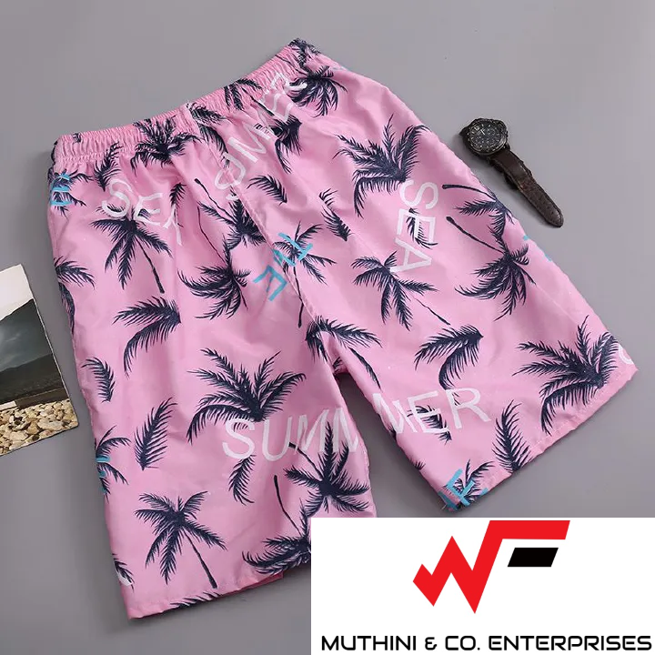 SPECIAL OFFER FROM MOMBASA 2PC Assorted Men's Style Beach Pants Sports Belt Lining Large Size Digital Print Quick Dry Board Shorts For Men