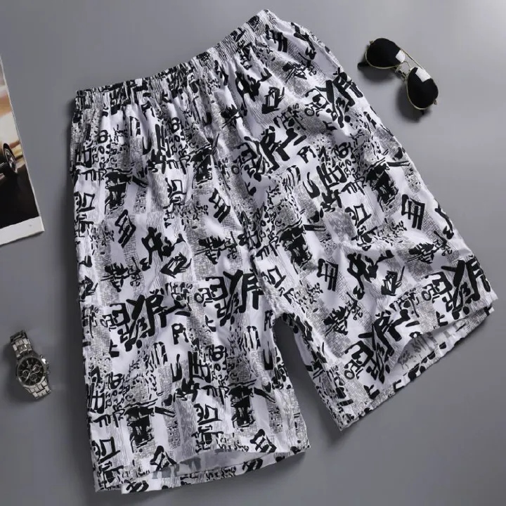 SPECIAL OFFER FROM MOMBASA 2PC Assorted Men's Style Beach Pants Sports Belt Lining Large Size Digital Print Quick Dry Board Shorts For Men