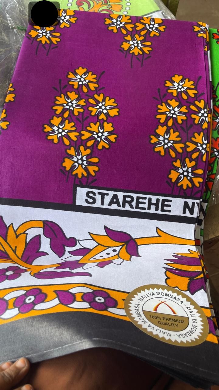 RANDOM COLOURS (SPECIAL OFFER IN MOMBASA) Fashion 1PC Double sided Beautiful Floral Swahili Leso African Khanga