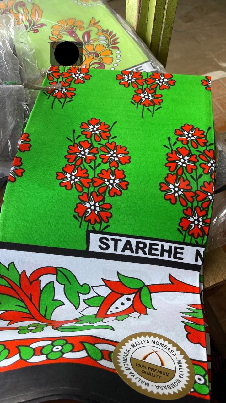 RANDOM COLOURS (SPECIAL OFFER IN MOMBASA) Fashion 1PC Double sided Beautiful Floral Swahili Leso African Khanga