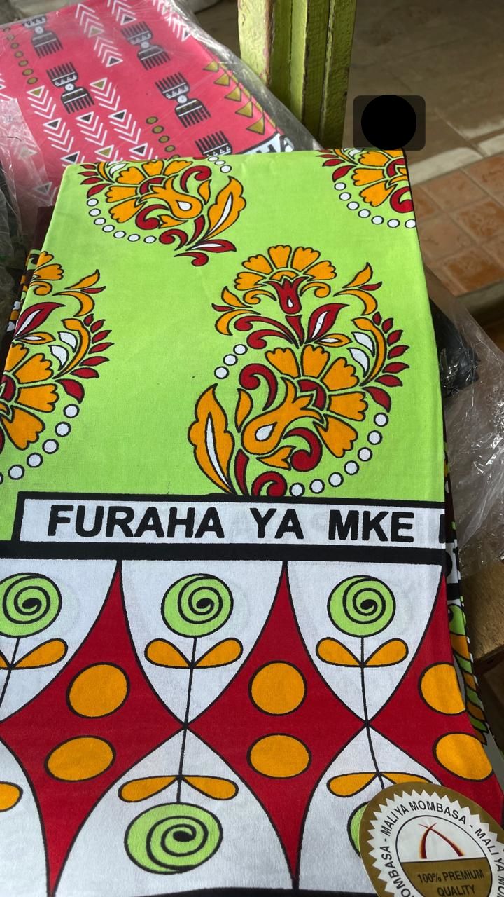 RANDOM COLOURS (SPECIAL OFFER IN MOMBASA) Fashion 1PC Double sided Beautiful Floral Swahili Leso African Khanga