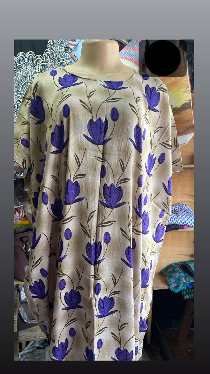 (RANDOM COLOURS)SPECIAL OFFER IN MOMBASA Fashion Cotton Freesize Maxi Dera Dress for ladies LONG