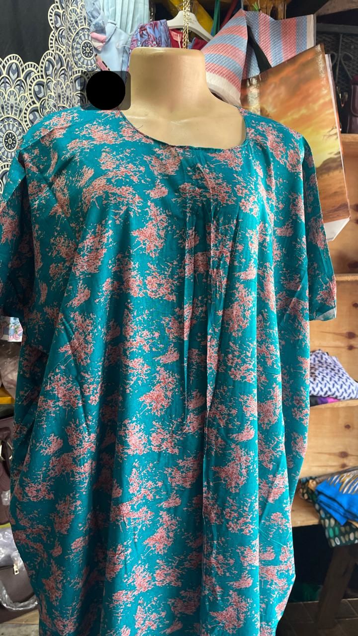 (RANDOM COLOURS)SPECIAL OFFER IN MOMBASA Fashion Cotton Freesize Maxi Dera Dress for ladies LONG