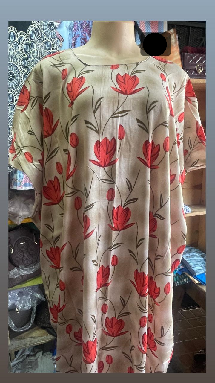 (RANDOM COLOURS)SPECIAL OFFER IN MOMBASA Fashion Cotton Freesize Maxi Dera Dress for ladies LONG